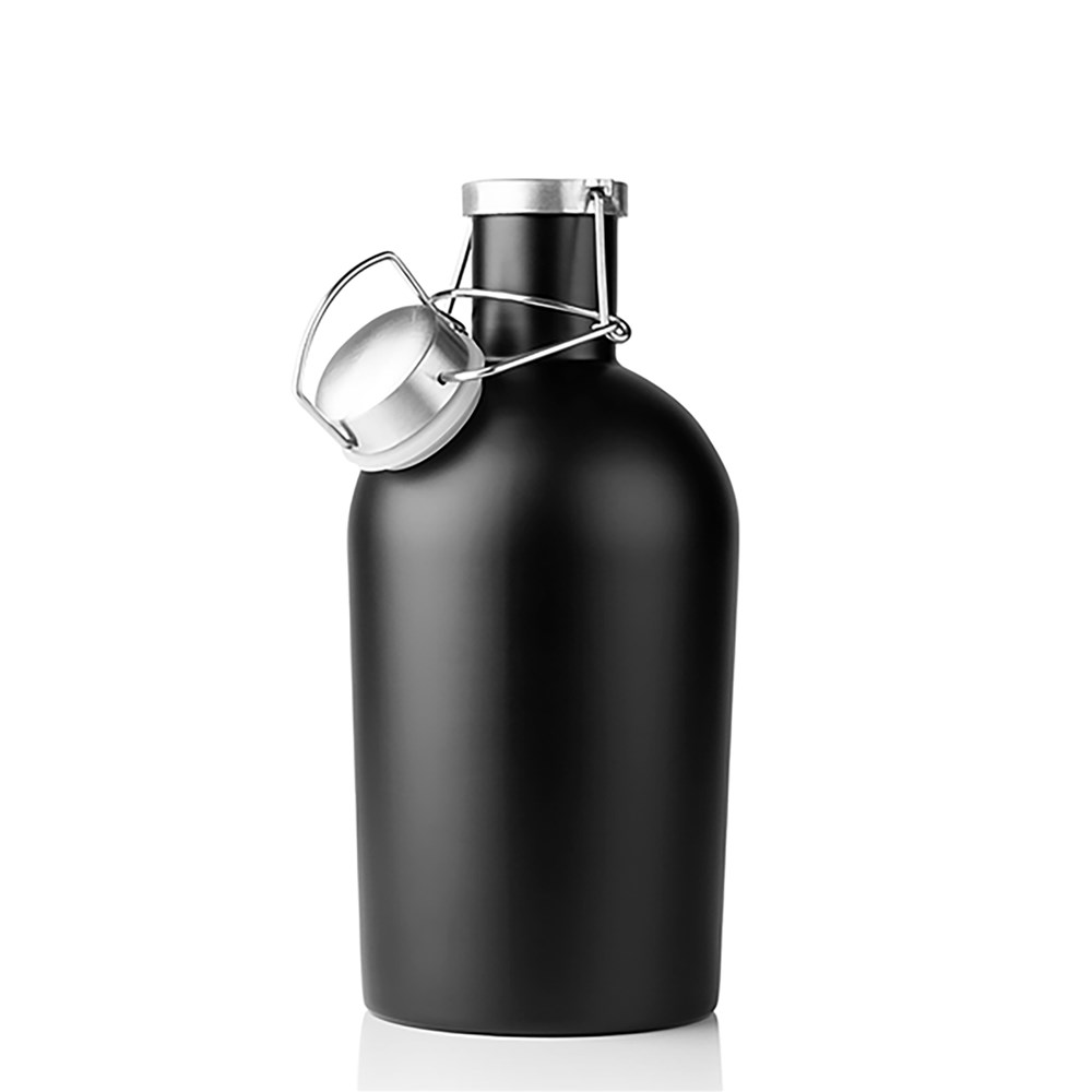Engraved Shamrock Stainless Steel Growler with Name
