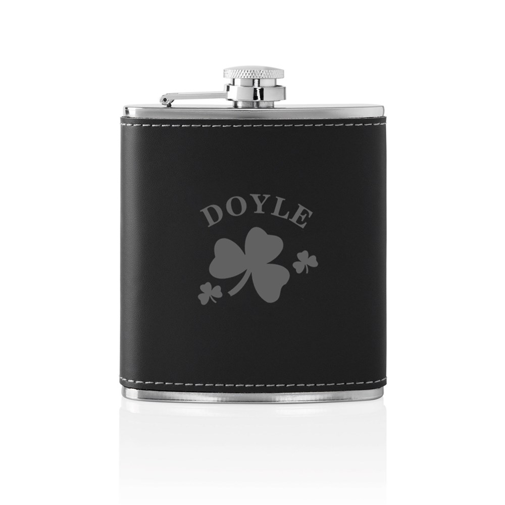Personalized Irish Whiskey Flask Set