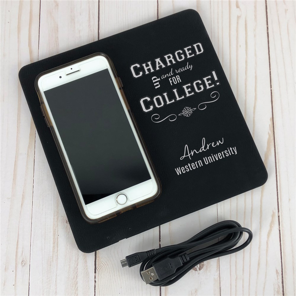 Charging Mat Personalized with College Name