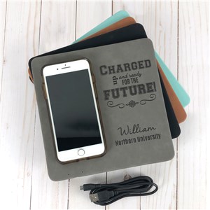 Engraved Charged Up for the Future Charging Mat