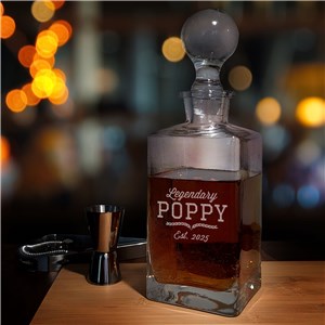 Engraved Legendary Dad Luxe Decanter