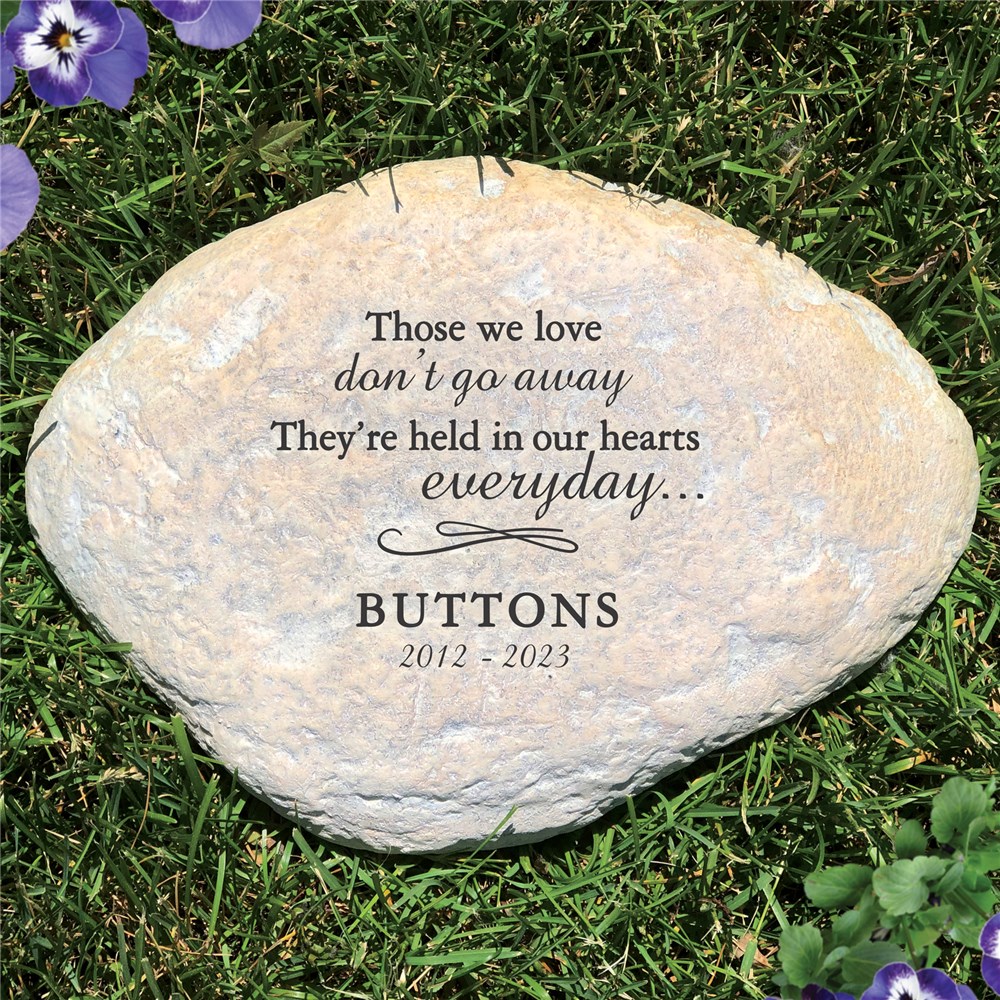 Engraved Those We Love Large Garden Stone 