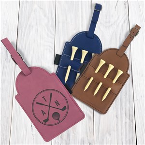 Engraved Monogram Golf Clubs Golf Tee Holder L21431302X