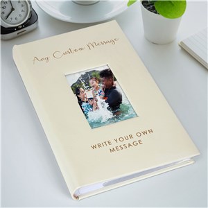 Engraved Any Custom Message Large Leatherette Photo Album L21771407L