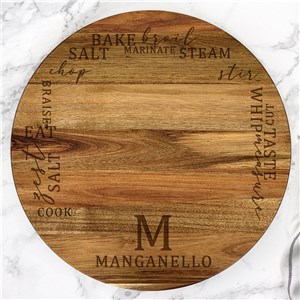Engraved Cooking Words Lazy Susan L21782413