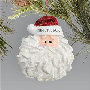 Personalized Santa Face Christmas Ornament