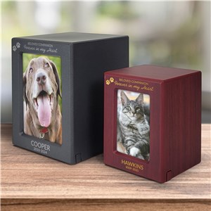 Beloved Companion Pet Photo Engraved Urn