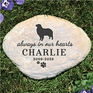 Engraved Memorial Dog Breed Garden Stone L2213514X