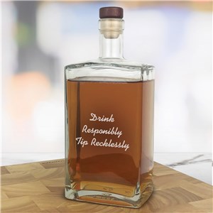 Engraved Any Message Vintage Style Decanter L22209386