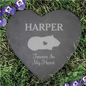 Engraved Assorted Animals With Heart Memorial Slate Stone L22269415