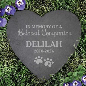 Engraved Beloved Companion Heart Slate Stone L22272415