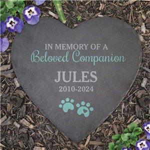 Personalized Beloved Companion Heart Slate Stone L22272415UV