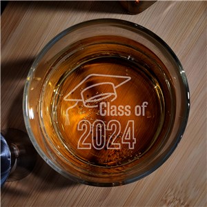 Class Of Whiskey Rocks Glass With Bottom Engraving L22364196NB