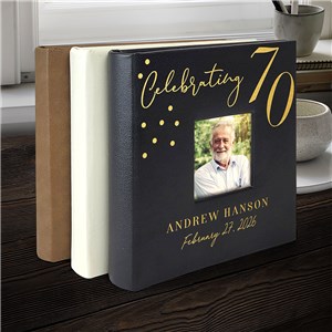 Engraved Birthday Leatherette Photo Allbum L22712407X