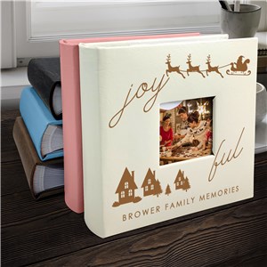 Engraved Joyful Leatherette Photo Album L22957407X