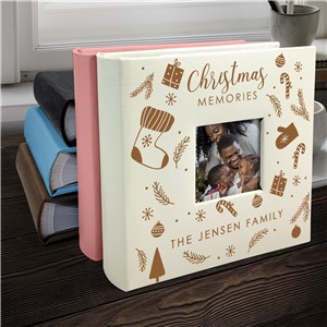 Engraved Christmas Memories Leatherette Photo Album L22958407X