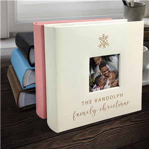 Engraved Family Christmas Leatherette Photo Album L22959407X