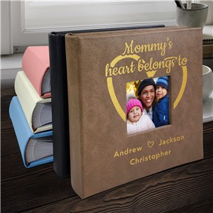 Engraved Belongs To Leatherette Photo Album L23228407X