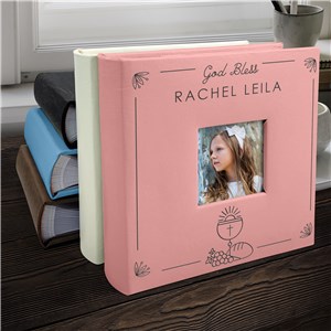 Engraved Communion Chalice Leatherette Photo Album L23313407X