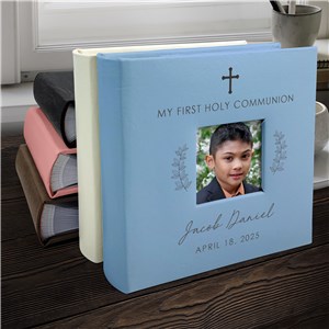Engraved Communion Wreath Leatherette Photo Album L23314407X