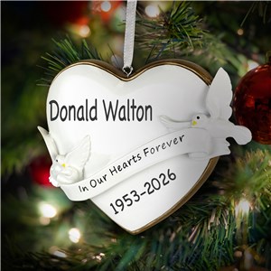 In Our Hearts Dove Memorial Ornament L2462769651