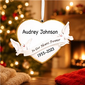 In Our Hearts Dove Memorial Ornament L2462769651