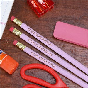 Engraved Lavender School Pencils | First Day Of School Gifts