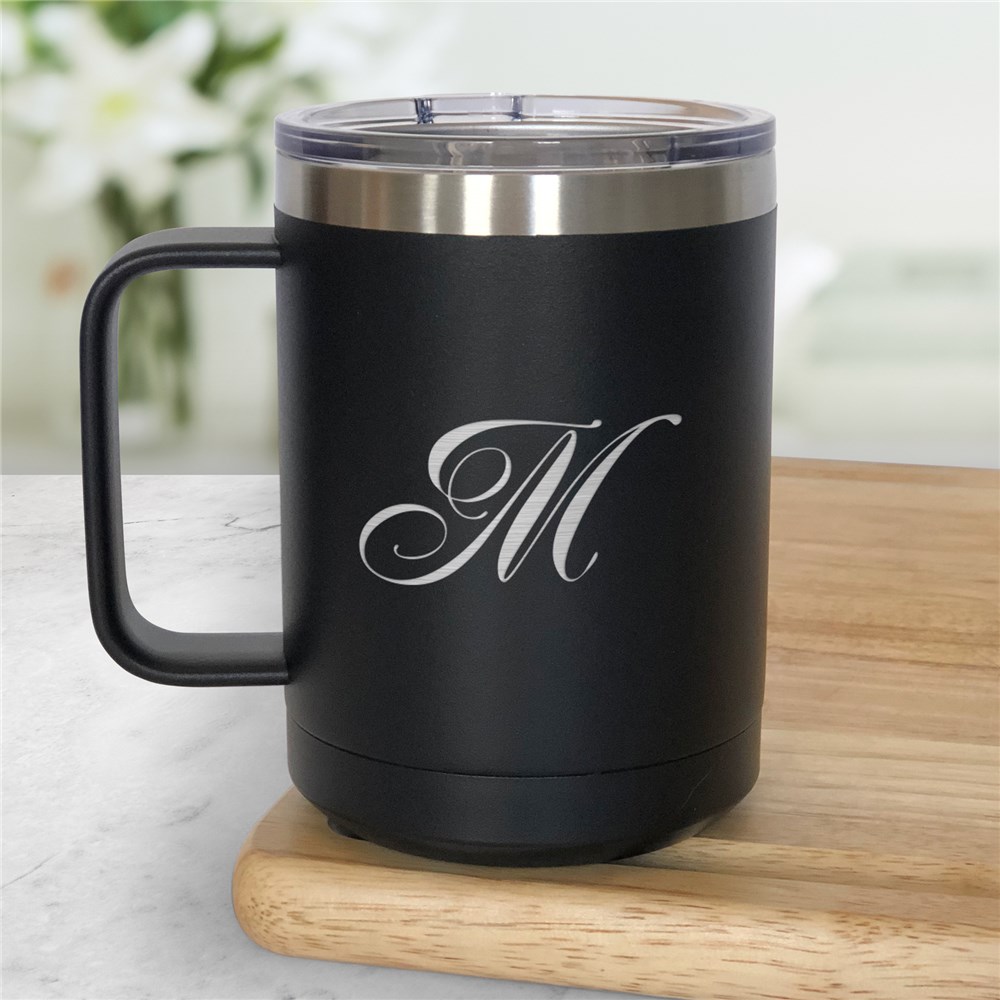 Engraved Initial Insulated Mug L5246326X