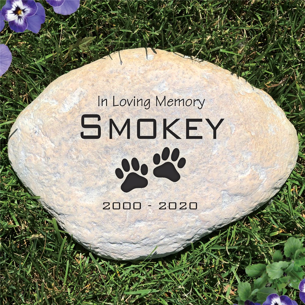 Personalized Pet Memorial Garden Stone In Loving Memory GiftsForYouNow