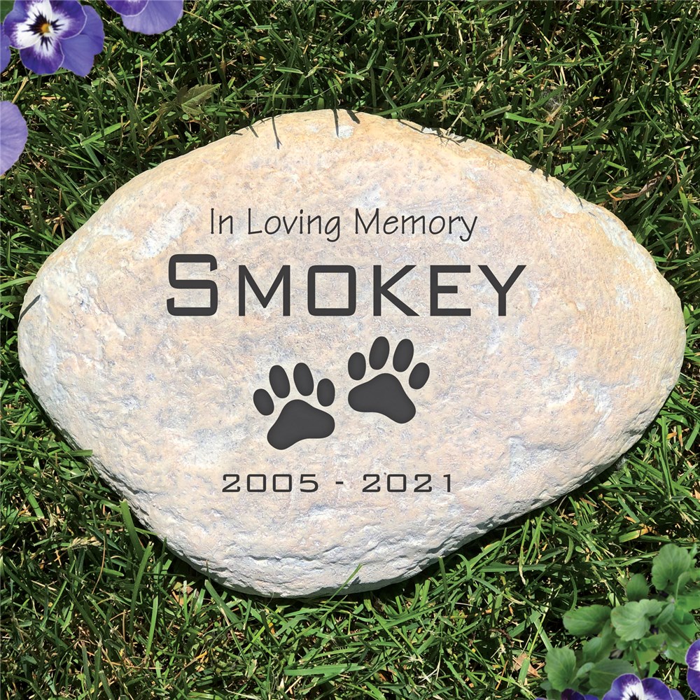 personalized pet stone