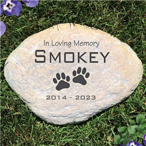 Engraved Pet Memorial Garden Stone | Personalized Stones