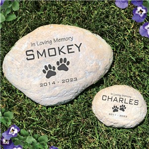 Engraved Pet Memorial Garden Stone L553714X
