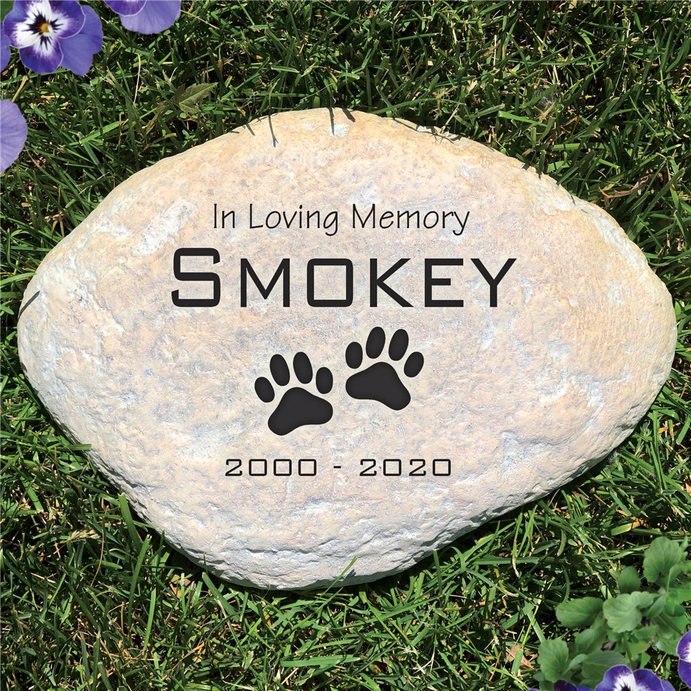 Engraved Pet Memorial Garden Stone GiftsForYouNow