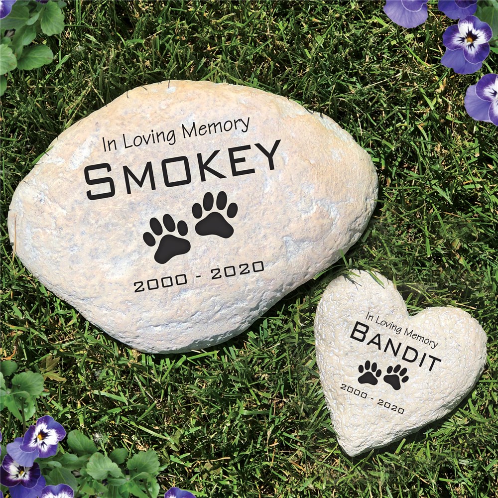 Engraved Pet Memorial Garden Stone GiftsForYouNow