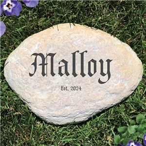 Engraved Family Establishment Garden Stone | Personalized Stones