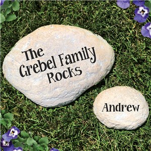 Engraved Family Garden Stone | Personalized Housewarming Gifts