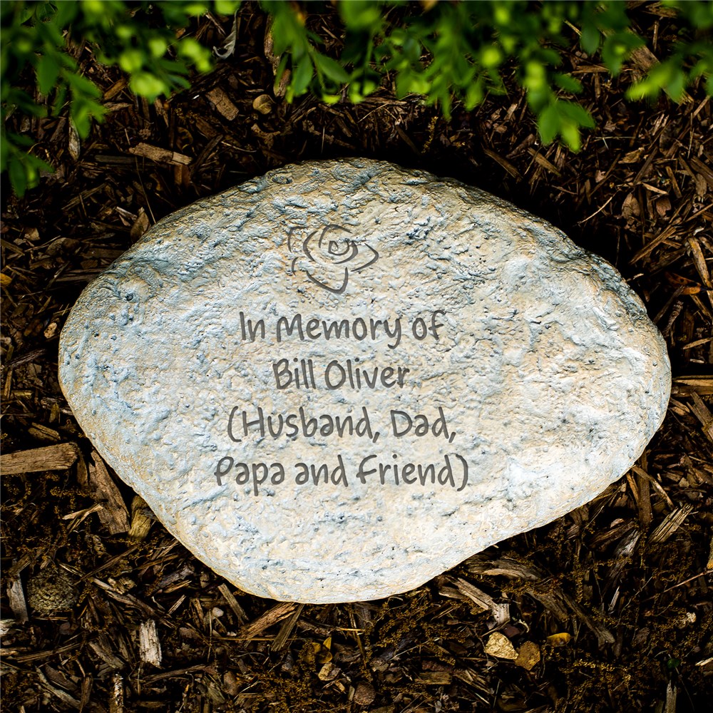 Any Message Engaged Memorial Garden Stone GiftsForYouNow
