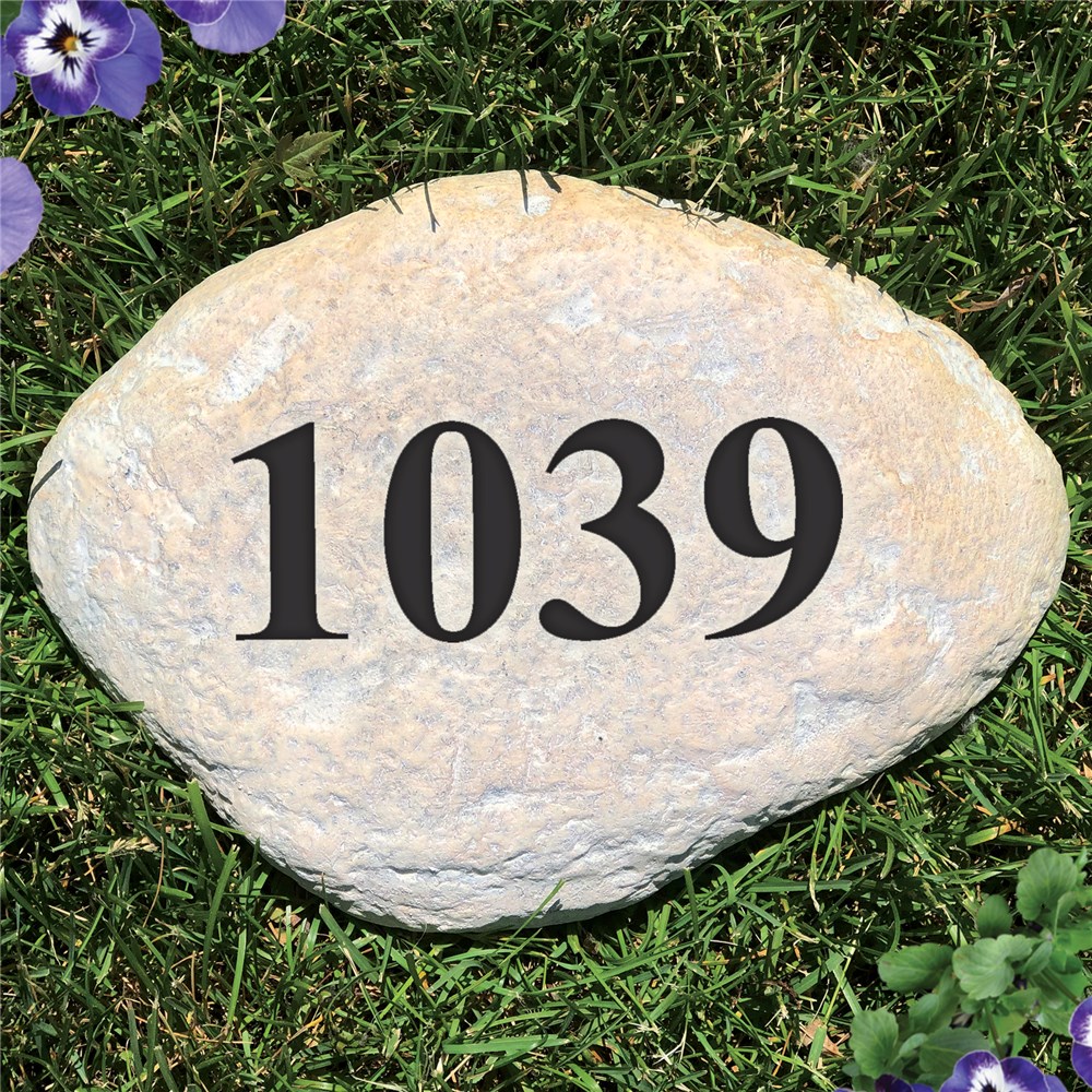 Engraved Address Garden Stone GiftsForYouNow