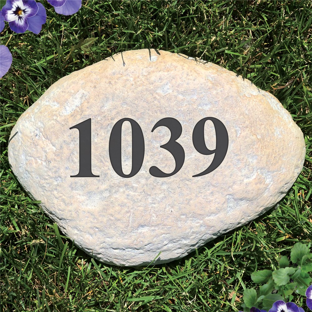 Engraved Address Garden Stone | Personalized Stones