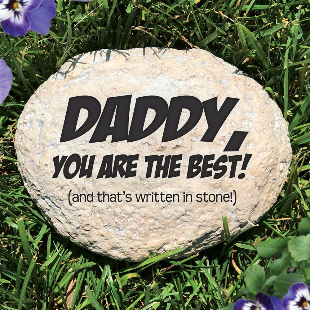 Engraved Father's Day Garden Stone | Personalized Father's Day Gifts