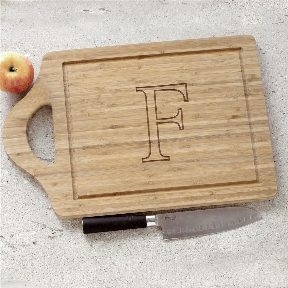 Monogrammed Bamboo Cheese Cutting Carving Board | Personalized Cutting Boards