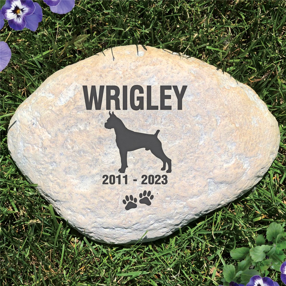 Engraved Dog Memorial Garden Stone | Pet Memorial Stones