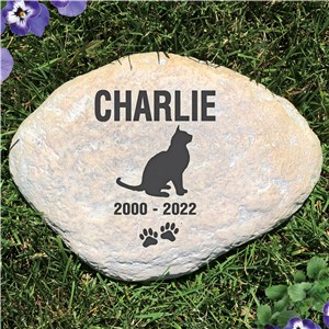 Personalized Cat Memorial Garden Stone | Pet Memorial Stones 