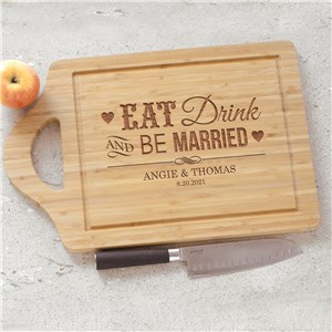 Engraved Be Married Chef Carving Board | Personalized Wedding Gifts for Couples