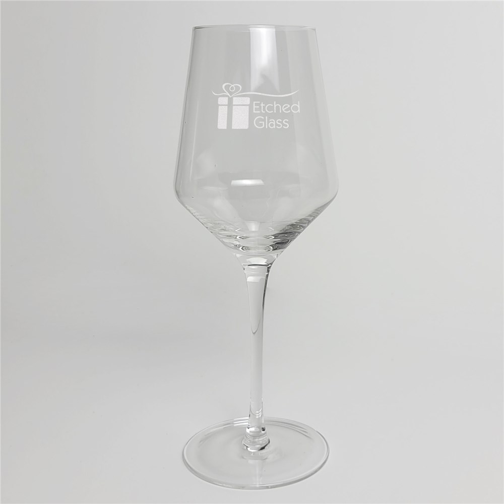 Engraved Bridal Party White Wine Estate Glass