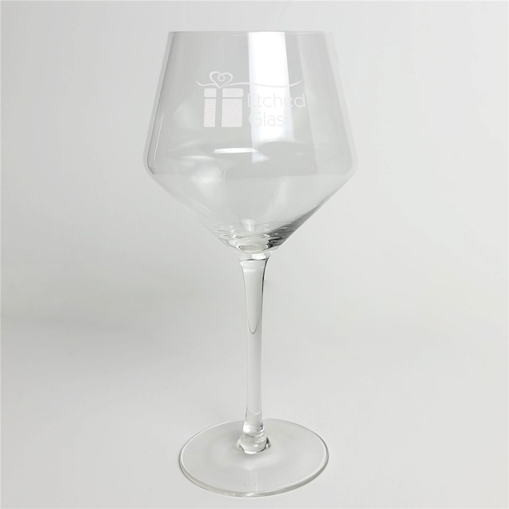 Engraved Bridal Party Red Wine Estate Glass