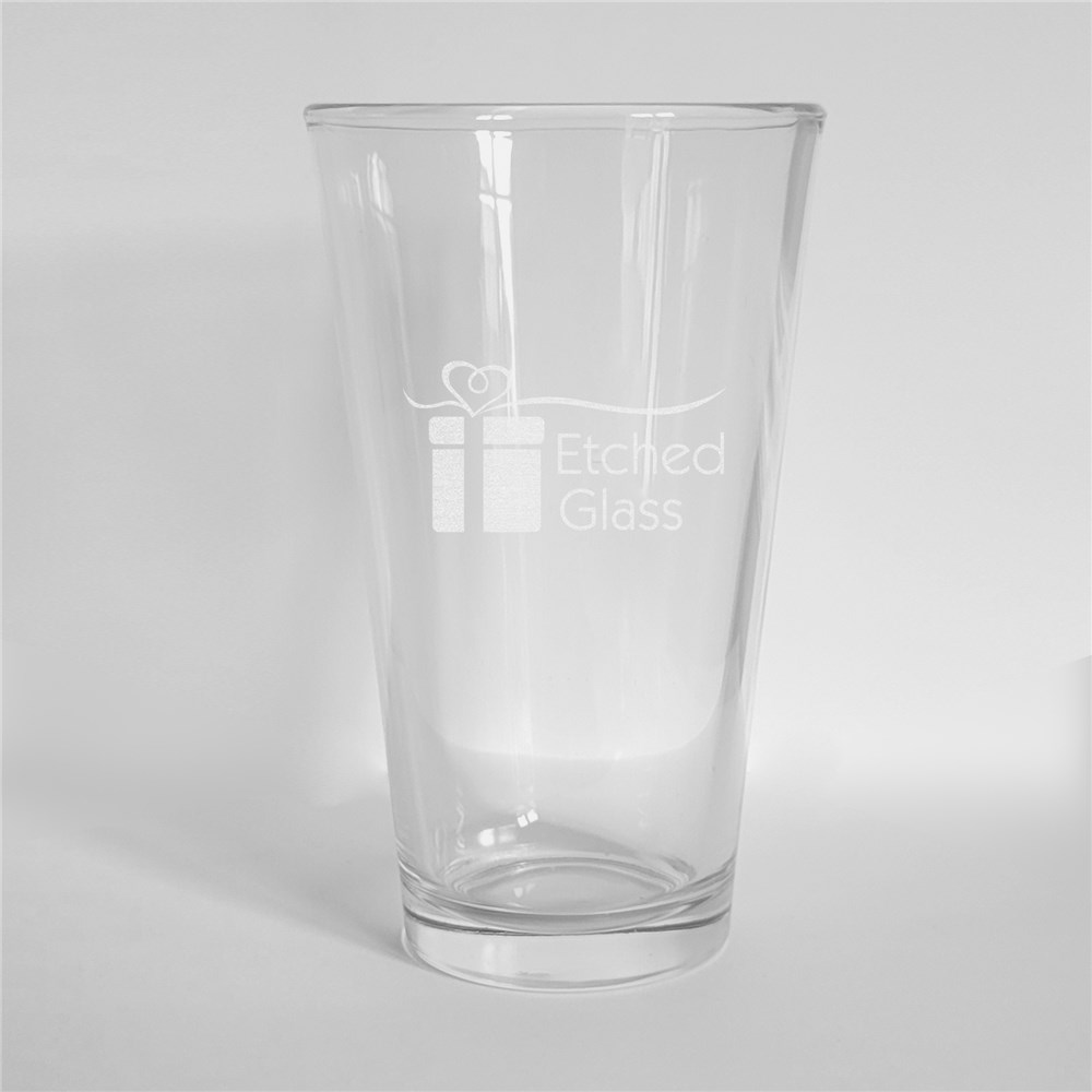 Engraved Groomsmen Beer Glass | Personalized Wedding Favors