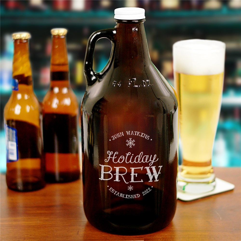Holiday Beer Growler | Personalized Beer Growlers