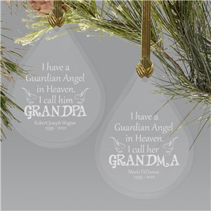 Angel In Heaven Glass Memorial Ornament L8057111