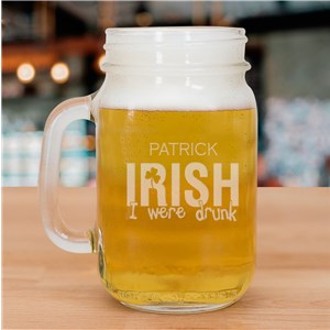 Engraved Irish Drinking Mason Jar L934871